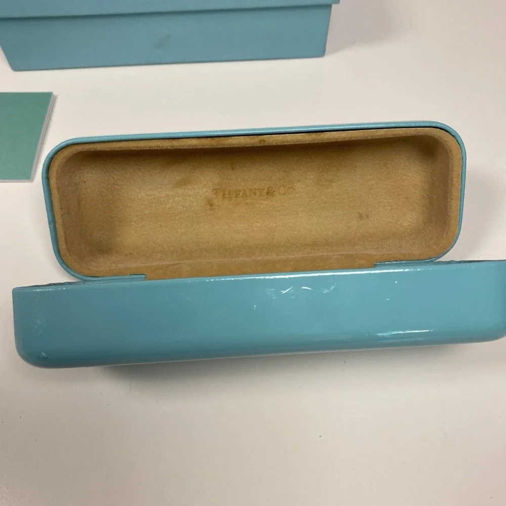 Tiffany & Co Eyeglass Frame TF2034 8055 Black + Tiffany Blue Italy  Case & Box